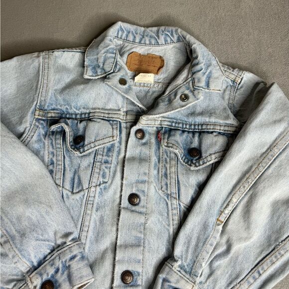 Vintage Levi’s Denim jacket for kids Made in Usa size 12 - Picture 3 of 16